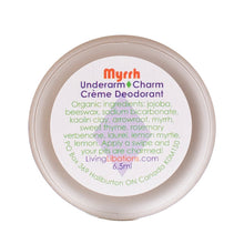 Load image into Gallery viewer, Underarm Charm Crème Deodorant - Myrrh