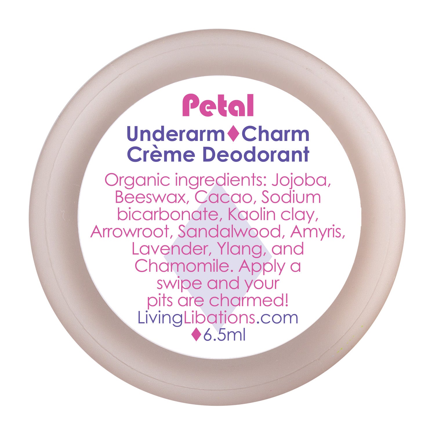 Petal - Underarm Charm Crème Deodorant – Living Libations