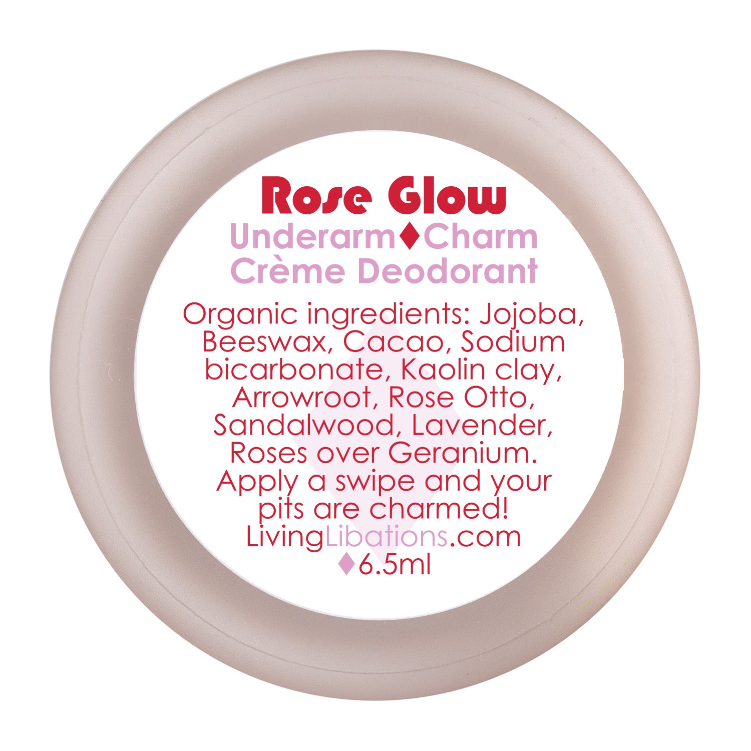 Underarm Charm Crème Deodorant - Rose Glow