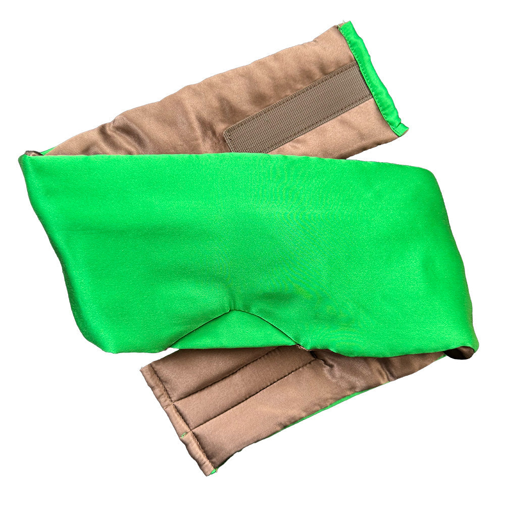 Living Libations Serene Silk Sleep-Mask Pastel Dreams Pink Galaxy Green Moontime Mauve