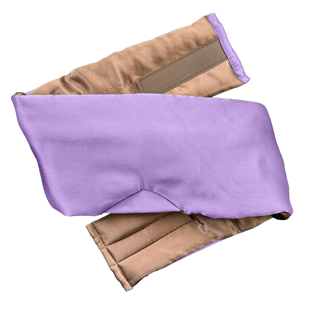 Living Libations Serene Silk Sleep-Mask Pastel Dreams Pink Galaxy Green Moontime Mauve