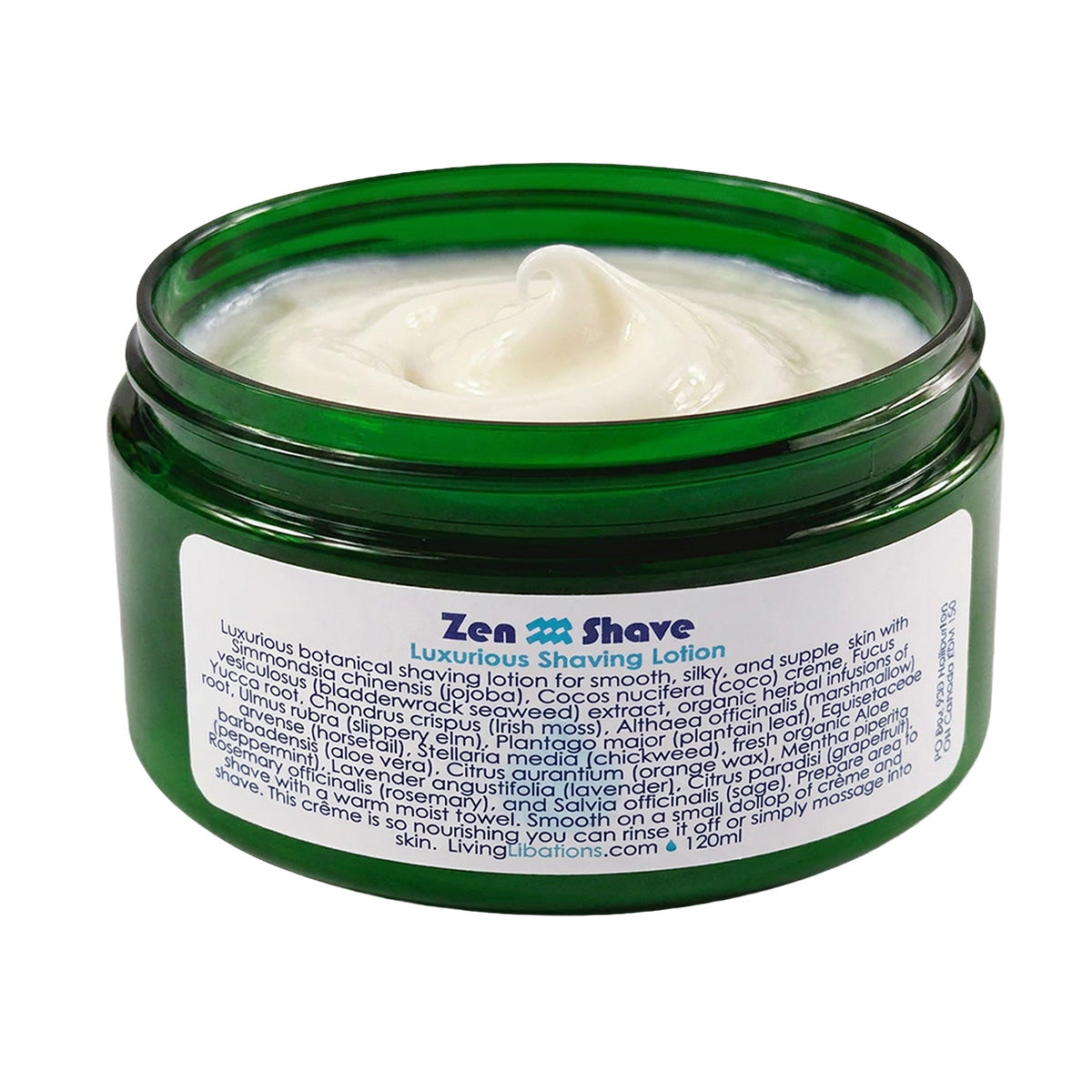 Zen Shave Lotion | Organic Botanical Shaving Crème | Living Libations